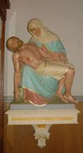 Pieta, donated by then pastor Fr. Ehrenstrasser in 1879