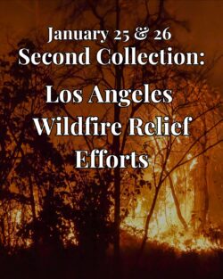 Second collection to support wildfire relief efforts: January 26